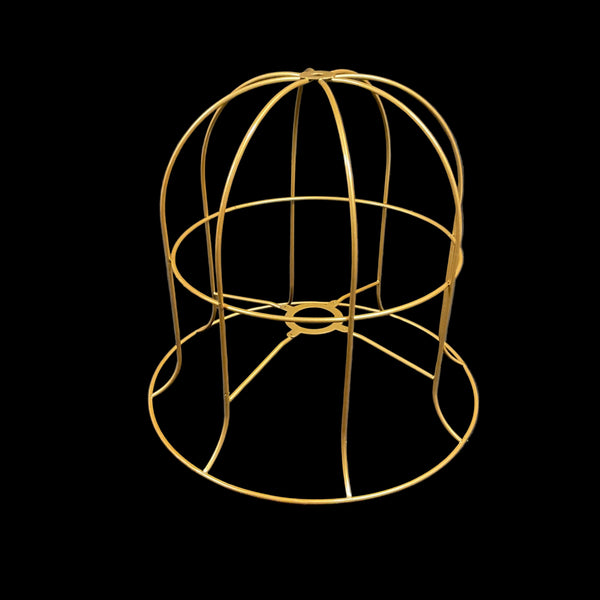 (032) 13" Bowed Bell Shape Frame GOLD Finish (x 1)