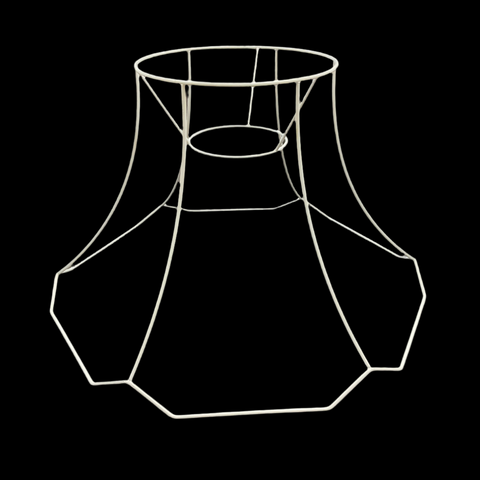 (333) 18" Cut Corner Bowed Hexagonal Frame (x 3)