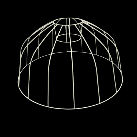 (191) 51cm Angled Strut Dome Frame (x 1)