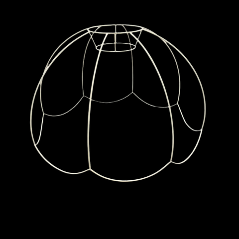 (324) 500mm Scallop Dome Frame (x 1)