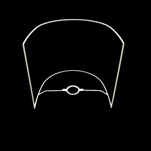 (344) 8" Half Oval Frame (x 1)