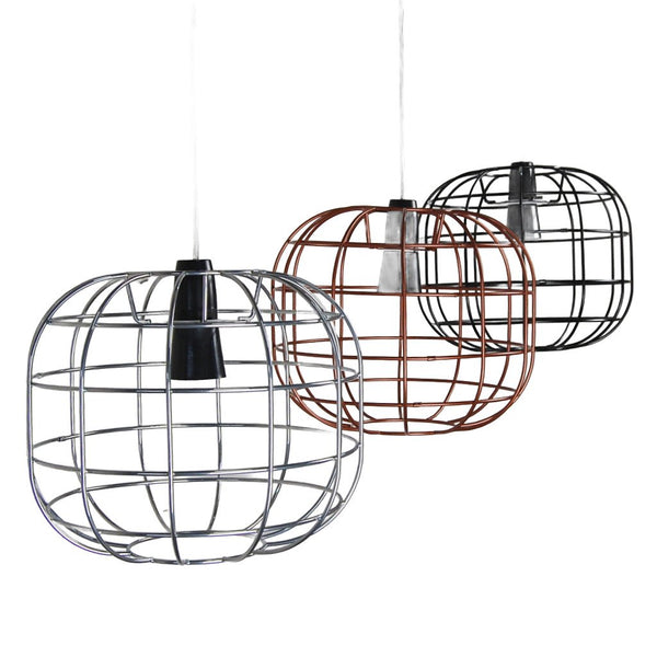 bar and restaurant industrial cage pendant light